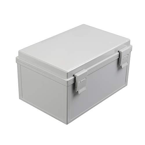 CrocSee ABS Plastic Dustproof Waterproof IP65 Junction Box Universal Durable Electrical Project Enclosure with Lock (11.8"x7.8"x6.3")