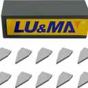 Carbide Knife Sharpener Blades, 10 Pieces Reversible Replacement Blades, for Industrial and DIYers by LU&MN