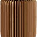 Home Furniture Modern Design Accordion Portable Folding Paper Stool Kraft Paper Relaxing Multifunction Round Foot Stool Side table-Fashion Paper Design Ideal for School Living Dining Room (Brown)