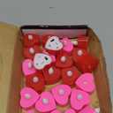 Valentines Day Decorations, 24 Pack LED Heart Tea Lights Candles Battery Operated Red Pink Valentines Day Lights Heart Shaped Flameless Candles for Romantic Night Anniversary Wedding Table Party Decor