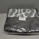 OLANLY Outdoor Rug 5x8 ft Waterproof, Outdoor Plastic Straw Rug with Geometric Pattern Clearance, Reversible RV Mat for Patio, Camping, Balcony, Deck, Backyard, Black & White