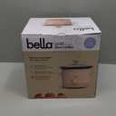 bella 1.5 Qt Slow Cooker with 3 Heat Manual Control, Ceramic Nonstick Coating, Dishwasher Safe Stoneware Pot and Tempered Glass Lid, Tangle Free Cord Wrap & Cool Touch Handles, Blossom