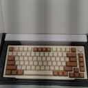 HUO JI 75% Wireless Mechanical Keyboard, Pre-lubed Blue Switches, Hot Swappable, Gasket Structure, Bluetooth/2.4GHz/USB-C, Led Backlit, PBT Keycap Custom Gaming Keyboard for PC