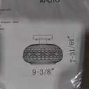 Contemporary Minimalist Glass Ceiling Light