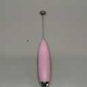 Electric Milk Frother Handheld, Quality Frother Wand for Coffee, Battery Operated (Not included) Drink Mixer Matcha Whisk, Functionality Foam Maker for Frappe Hot Chocolate, Cappuccino, Lattes (Pink)