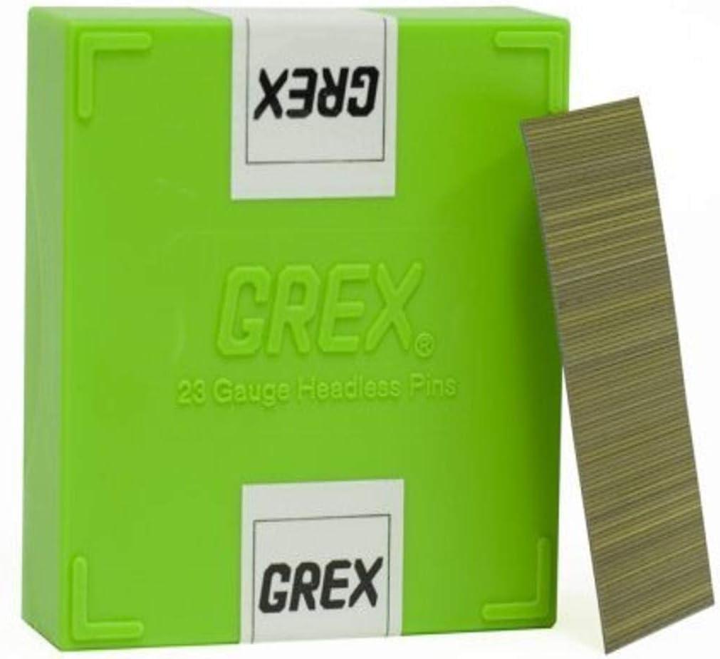 GREX P6/35L 23 Gauge 1-3/8-Inch Length Headless Pins (10,000 per box),Galvanized Steel