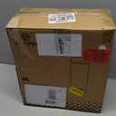 JM ·YIPENG 1.3 Gallon Stainless Steel Trash Can - Small Bathroom & Office Waste Bin with Lid, Compact Design, Durable Metal Construction, (White)