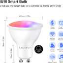 GU10 Smart Spot Light Bulb Compatible with Alexa, Google Home, SmartThings, 5W WiFi LED Track Light Bulbs, Color Changing, No Hub Required, 4 Pack