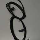 AINOPE 60W 4 in 1 Charging Cable for iPad & USB C Devices, Right Angle Type C Cord Carplay Cable Fit iPhone 16 Pro Series, 2 Pack 6.6Ft Black