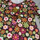 Haysandy 70s 80s Women Hippie Costume Set Disco Outfit Peace Sign Earring Necklace Headband Dress for Women Halloween (X-Large)