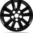 16 Inch Wheel Skins for 2025 2026 Toyota Camry Hybrid LE & Gas, Fits OEM#42611-AQ010 Alloy Wheels, Snap-On Design, Direct Replacement Gloss Black ABS Wheel Covers 4-Pack