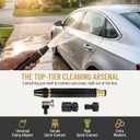 Heavy Duty Hose Nozzle, Adjustable water High Pressure Water Hose Nozzle | US Standard 3/4"with metal material leak-proof Garden Hose Sprayer, Car Wash, Lawn, Garden Watering, Patio Cleaning, 0.75 Inch