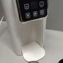 Hot & Iced Coffee Maker with Bold Setting, Single Serve Coffee Maker for K Cup and Grounds, 6-14 Oz Brew Sizes, 50 Oz Removable Water Tank, One Cup Coffee Machine with Reusable Filter, White (Ivory)