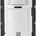 Leviton Humidity Sensor Switch for Bathroom Exhaust Fan, Automate Ventilation, Air Circulation, Moisture Control,  HP, Single Pole, DHS05-1LW, White