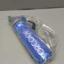 O2COOL Arctic Squeeze Mist 'N Sip Insulated Bottle w/Silicone Spout Cover And Locking Misting Function - 20 oz, Crackle Blue