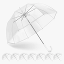 Clear Bubble Umbrella Wedding, High-Visibility Transparent Rain Umbrellas Bulk, Windproof Large Clear Umbrella, Firm and Durable, Dome Umbrellas for Wedding Bride Groom Photography Golf Outdoor