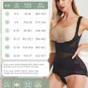 Shapewear Bodysuit for Women Tummy Control Butt Lifter Trainer Postpartum Stomach Body Shaper Slimming Girdles (Black, XXL)