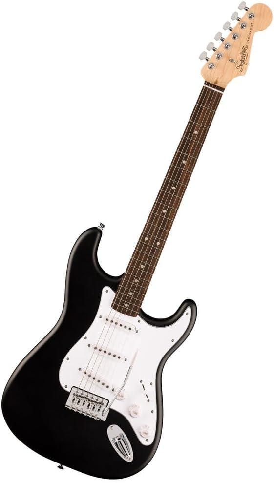 Fender Squier Debut Series Stratocaster Electric Guitar, Beginner Guitar, Includes Free Lessons, Black with Matte Finish