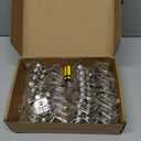 Ravinte 20 Pack 10 Pair 1-1/2 inch Overlay Cabinet Hinges Kitchen Soft Close Hidden Door for Kitchen Cabinet Stainless Steel Adjustable Hinges Satin Nickel Hardware