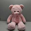 MaoGoLan Giant Teddy Bear 4 Feet,Adorable and Cuddly Big Teddy Bear Stuffed Animal 47", Pink Teddy Bear Plush Gift Decoration for Baby Shower,Party,Birthday,Valentines Day