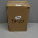 TIPGO Bathroom Trash Can with Lid, 10 Liter/ 2.6 Gallon Slim Garbage Can, Small Trash Bin Waste Basket with Pop-Up Lid for Kitchen, Bedroom, Living Room, Office (Black)