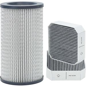 3 Pack Replacement Filter Set Compatible with Molekule Air Purifier, 1 Pack PECO-Filter and 2 Pack Pre-Filter, High-Efficiency Activated Carbon 2-in-1 Air Clean Filtration System