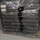 Babelio Baby Gate for Stairs, Kitchen & Doorways, No Bottom Bar| Easy Installation| One-Handed Operation| Auto-Close| Hardware Mount (Drill Needed) Safety Dog Gate (Black - B17, 29-49" W, 28" H)