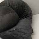 MOON PARK Pregnancy Pillows for Sleeping - U Shaped Full Body Maternity Pillow with Removable Cover - Support for Back, Legs, Belly, Hips - 57 Inch Pregnancy Pillow for Women - Black