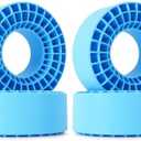 INJORA 2PCS Silicone Rubber Insert Foam for 146-149mm (5.75" OD) 2.2" Tires (Blue)