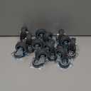 Stockroom Plus 2-Inch Swivel Caster Wheels - Rubber Swivel Casters - Floor-Protecting Furniture Wheels - Easy-Install Chair Rollers with Top Plate - Pack of 12