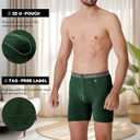 BAMBOO COOL Men's Ultra ComfortSoft Underwear, Moisture Wicking & Breathable No Ride Up Boxer Briefs with Fly, Multipack (XXXL)