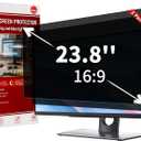 [2-Pack] 23.8 Inch Computer Privacy Screen Filter(16:9 Aspect Ratio) | Removable, Anti-Glare & Blue Light Filter, Compatible with HP, Dell, LG, ASUS, Acer, Samsung, Lenovo & ViewSonic Monitors