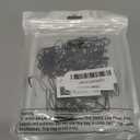 Outus 58 Pack Metal Curtain Hooks Pin-On Drapery Hooks 1.2 by 1 Inch for Window,Door,Shower Curtain(Black)