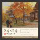 24x24 Picture Frame, Puzzle Frame for Wall Mounting, Black