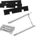 Grill Replacement Parts for Weber GS4 Spirit II 200 Series with Front Control, 15.3" 7635 Flavor Bars, 67060 Heat Deflector and 18" 69785 Grill Burner for Weber Spirit II Grill Parts