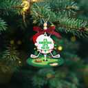 3 x HEXMOZ Golf Christmas Ornaments 2025 - Christmas Golf Gifts for Men - Golfing Gifts for Golfers, Players, Fans - Cool Sports Present Ideas, Holiday Tree Decorations - Wood Xmas Ornaments (Golf Let's Par Tee)