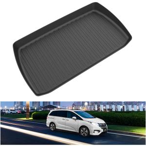 KIWI MASTER Cargo Trunk Mat for 2018-2025 Honda Odyssey All Weather Trunk Tray Liner TPE Slush Mats Black