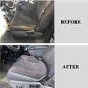NLQR Front Driver and Passenger Side Bottom and Top Lean Back Cloth Replacement Seat Covers #Mist Gray R1C3 Compatible with Dodge Ram 1500 2500 3500 1998 1999 2000 2001 2002
