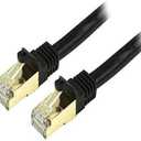 StarTech.com 2ft CAT6a Ethernet Cable - 10 Gigabit Shielded Snagless RJ45 100W PoE Patch Cord - 10GbE STP Network Cable w/Strain Relief - Black Fluke Tested/Wiring is UL Certified/TIA (C6ASPAT2BK)