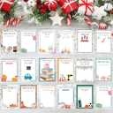 rubeonly 2 Pack Christmas Gift Card Book, DIY Spiral-Bound  Christmas College Survival Gift Card Book Holder, Greeting Cards Holder for College Student Graduation Gifts (Santa Claus +Tree)