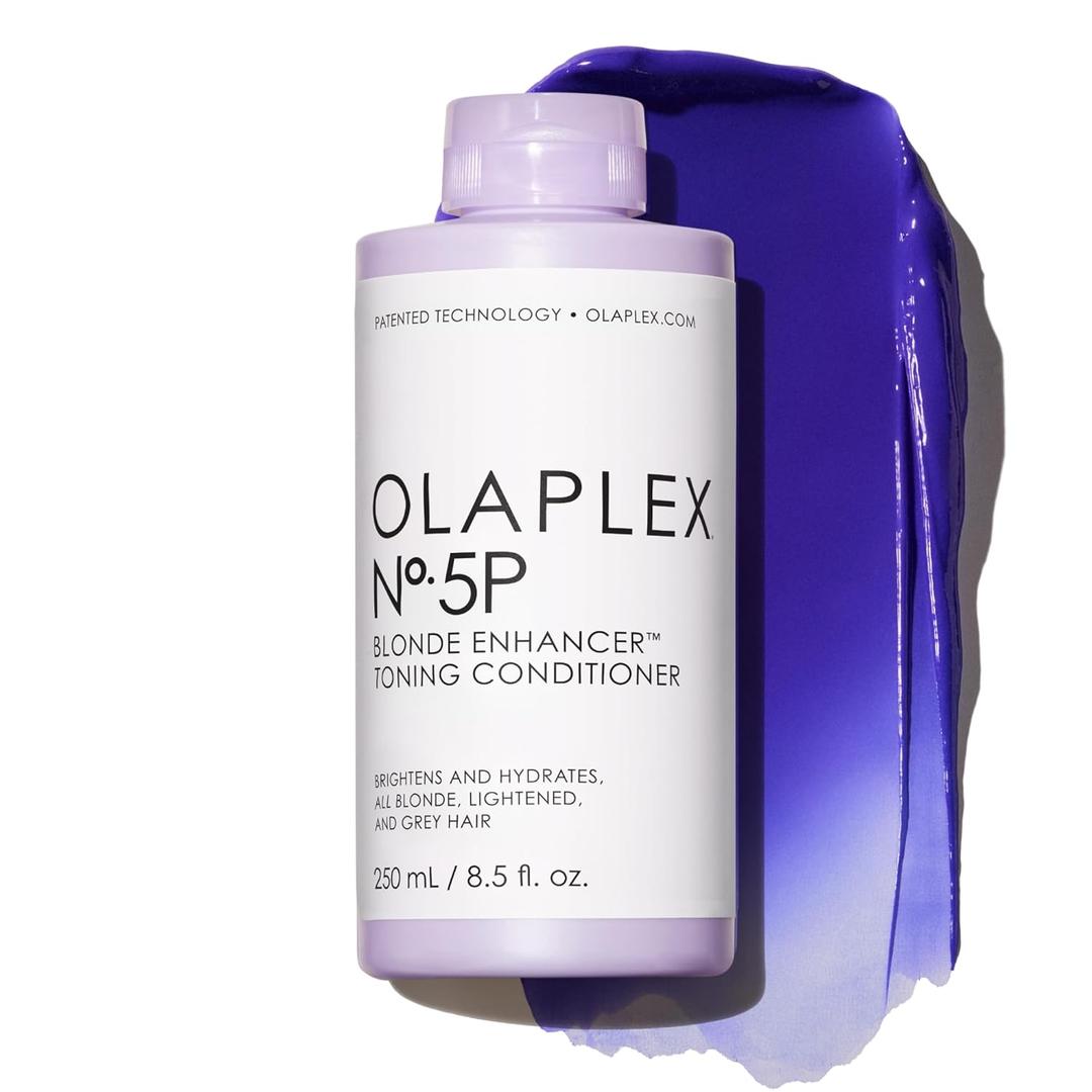 Olaplex N.5P Blonde Enhancer Purple Toning Conditioner: Neutralizes Brassiness & Strengthen | Repairs Damages & Hydrates Hair | For Coily, Curly, Straight, and Wavy
