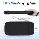 LXFEIFANTECH Slim Carrying Case Compatible with Nintendo Switch 2 2025, Hard Shell Travel Case with 12 Game Card Slots & Screen Protector Mat , Portable Hard Shell Storage Bag, Black