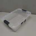 Superio Brand Plastic Storage Container, 3 Quarts, 2.2 Liter, Clear