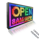 P10 Outdoor Scrolling Led Sign 27”X14” WIFI Control Full Color with High Brightness and New SMD Technology led sign Programmable for Store Business board