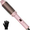 1 1/2 Inch Thermal Brush for Women, Hair Curling Heated Round Fast Heating, Hot Round Double Voltage for Travel for Hair Straightening Curling Volumize