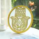 Hamsa Hand Round Decorative Mirrors Room Home Circle Mirrors Modern Wall Decor Gifts for Women Moms