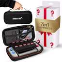 EVORETRO Switch Lite Case Accessories Kit  Compatible with Nintendo Switch Lite  Protective Carrying Case + Game Card Holder + Screen Protector  Fits Pokmon, Animal Crossing, Mario & More (Black)