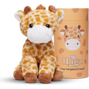 Hugz Official Weighted Stuffed Animal 3.8 lb for Adults and Kids - Premium Stuffed Plushie (Moose The Giraffe)