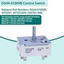 DG44-01009B Infinite Surface Burner Control Rotary Switch Replacement for Samsung Electric Range Stove Cooktop Replaces AP7031849 EAP7031849
