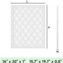 Future Way 16x20x1 Air Filters, 6-Pack with Reusable Frame, MERV 13, MPR 1900 AC Furnace Filters, Space Saving & Cost-effective